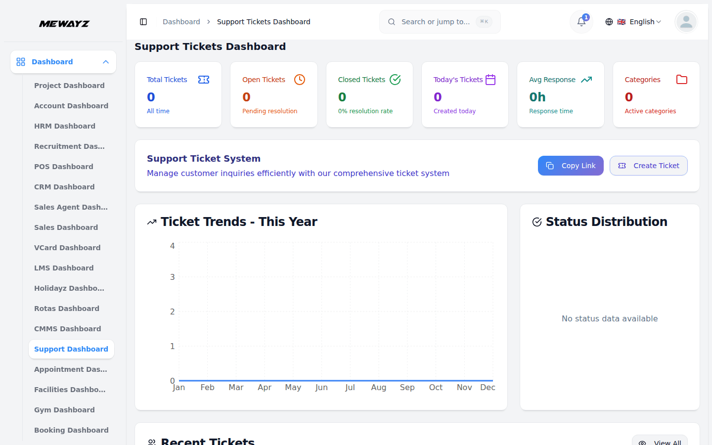 Mewayz Helpdesk module