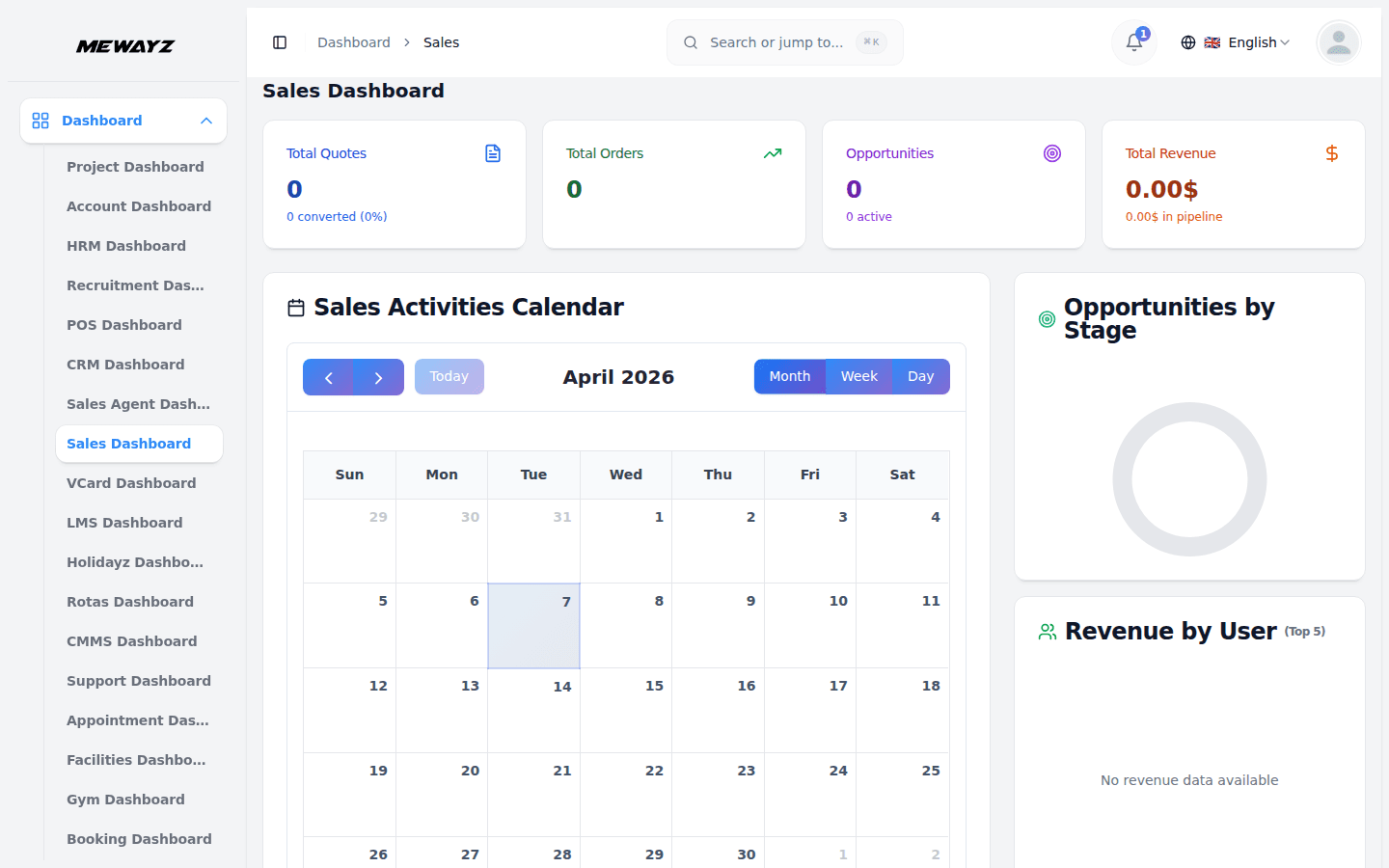 Mewayz content calendar and social scheduling