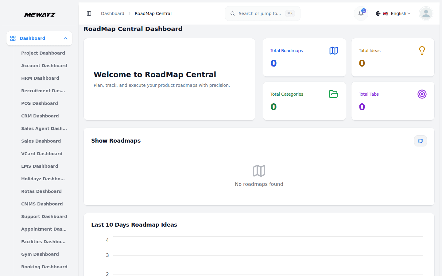 Mewayz Product Roadmap module screenshot