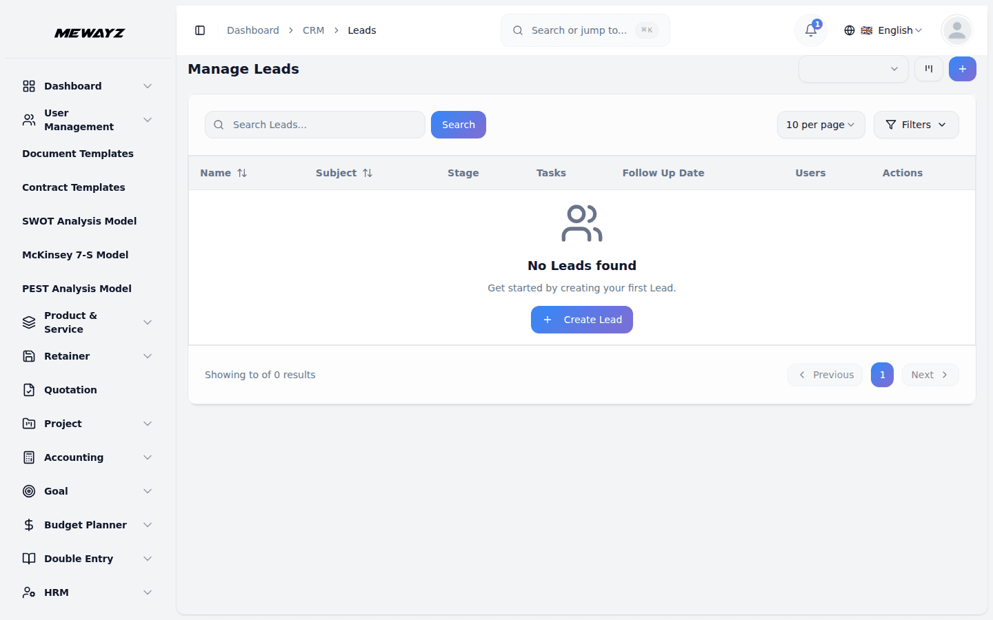 Mewayz forms feeding directly into the CRM lead pipeline