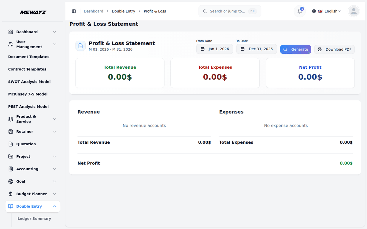 Mewayz Client financial reports for accounting firms