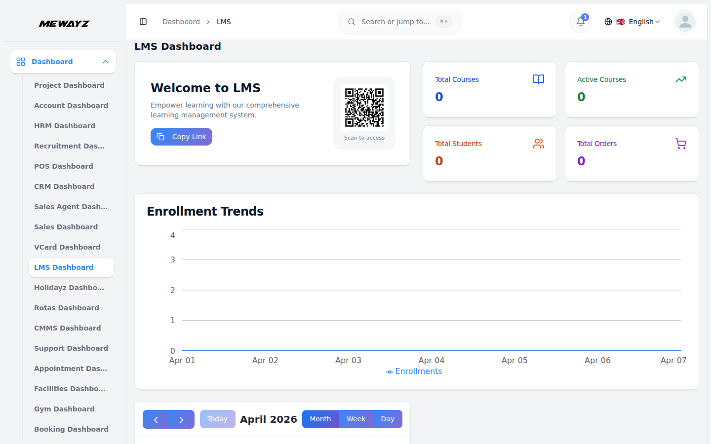 Lms dashboard