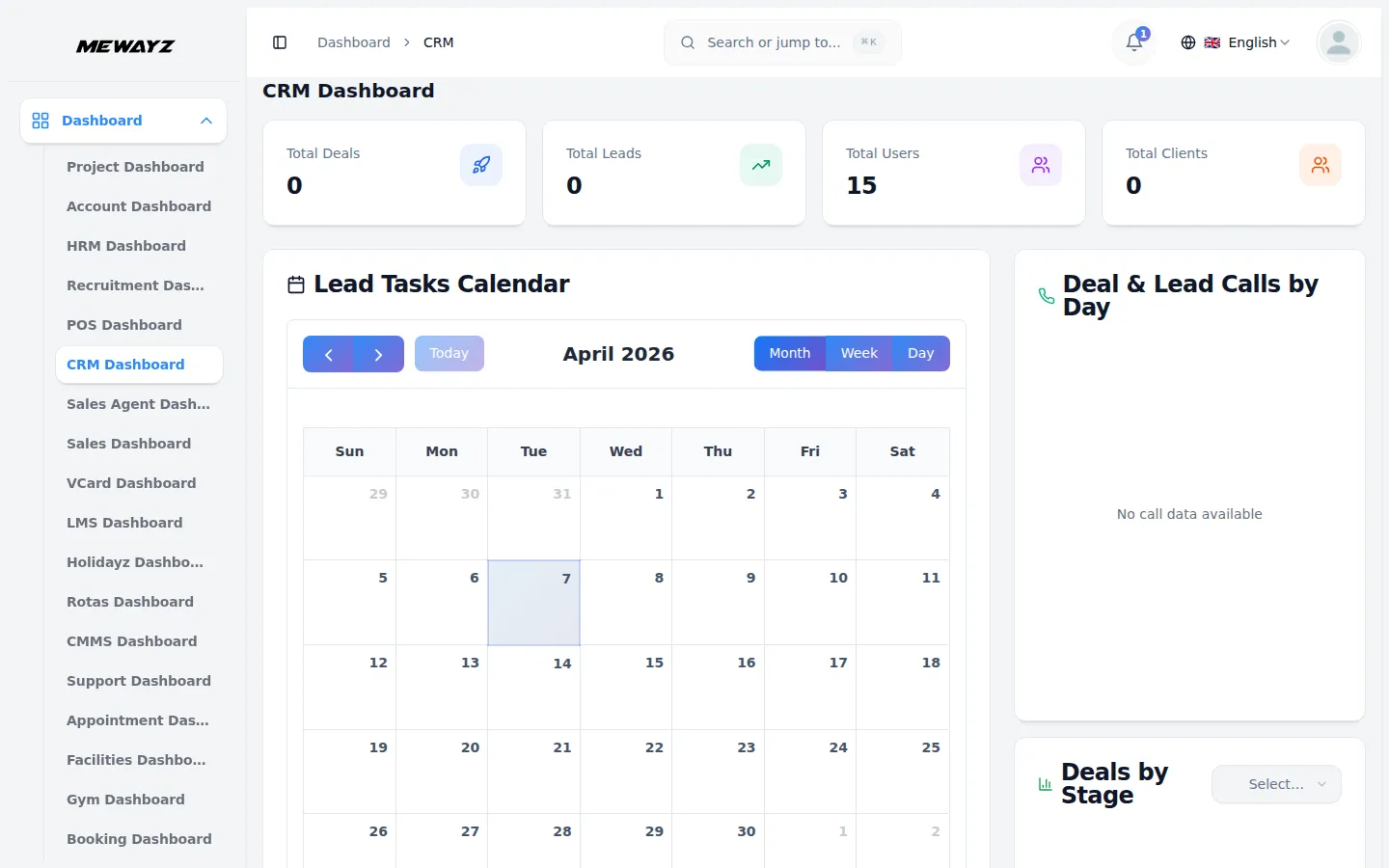 Mewayz CRM — Kontakte, Leads und Deals verwalten