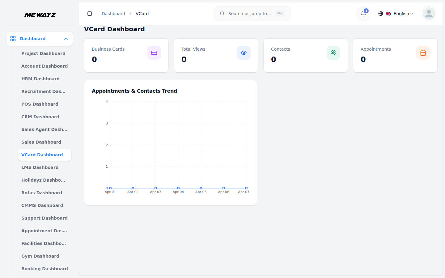 Mewayz digitale Visitenkarte – kostenloser Link in Bio